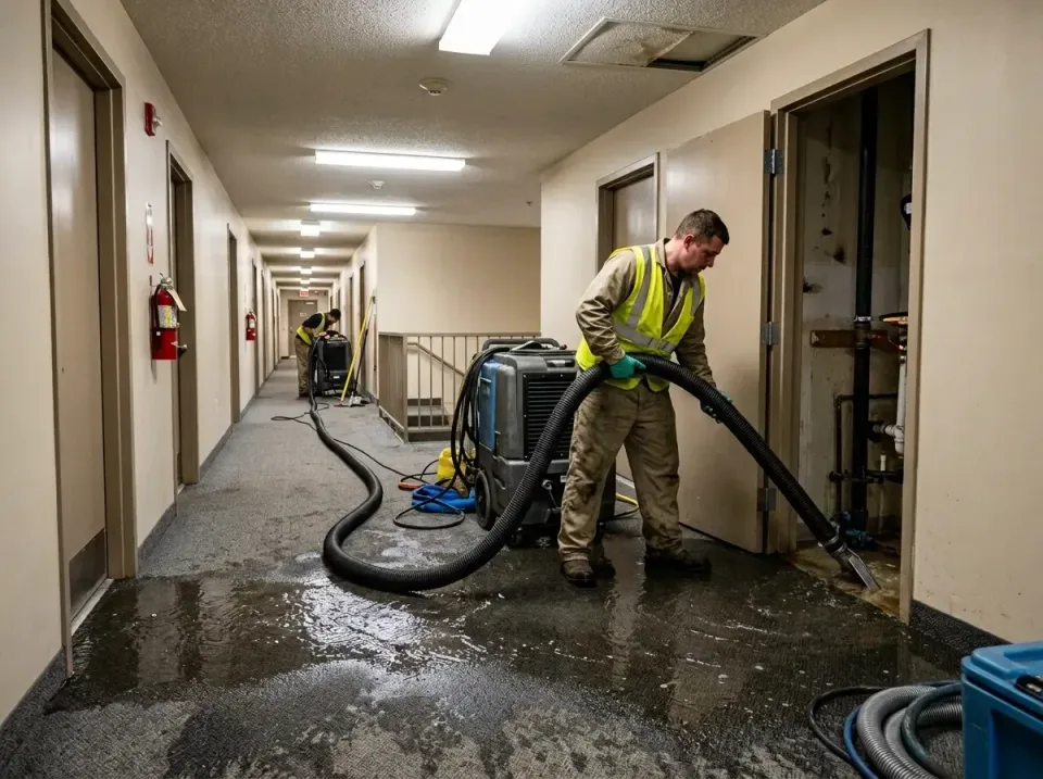 multi-unit-apartment-hallway-f-005 — frequently asked questions, Emergency Burst Pipe Water Extraction & Removal in Burnetto…